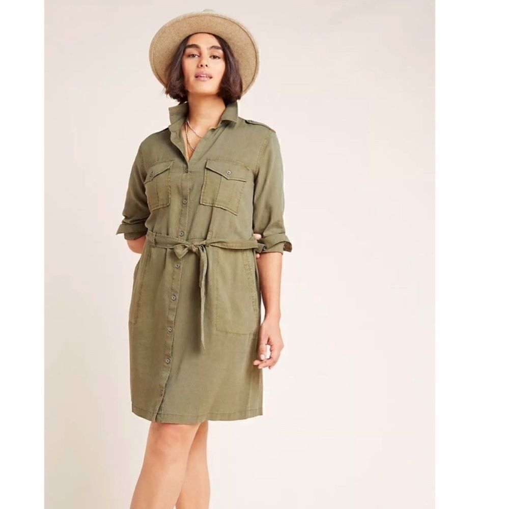 Anthropologie Cloth & Stone Eryn Utility Shirtdres